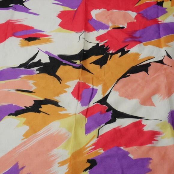 VTG‎ Jacques Esterel Paris Scarf Multicolor Abstract Art Artsy Retro Colorful * - Picture 1 of 6